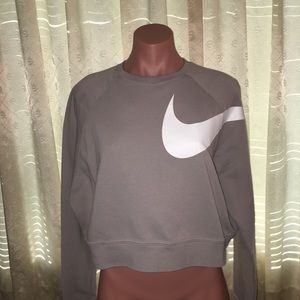 Nike Cropped Sweatshirt Dri-Fit Versa MED